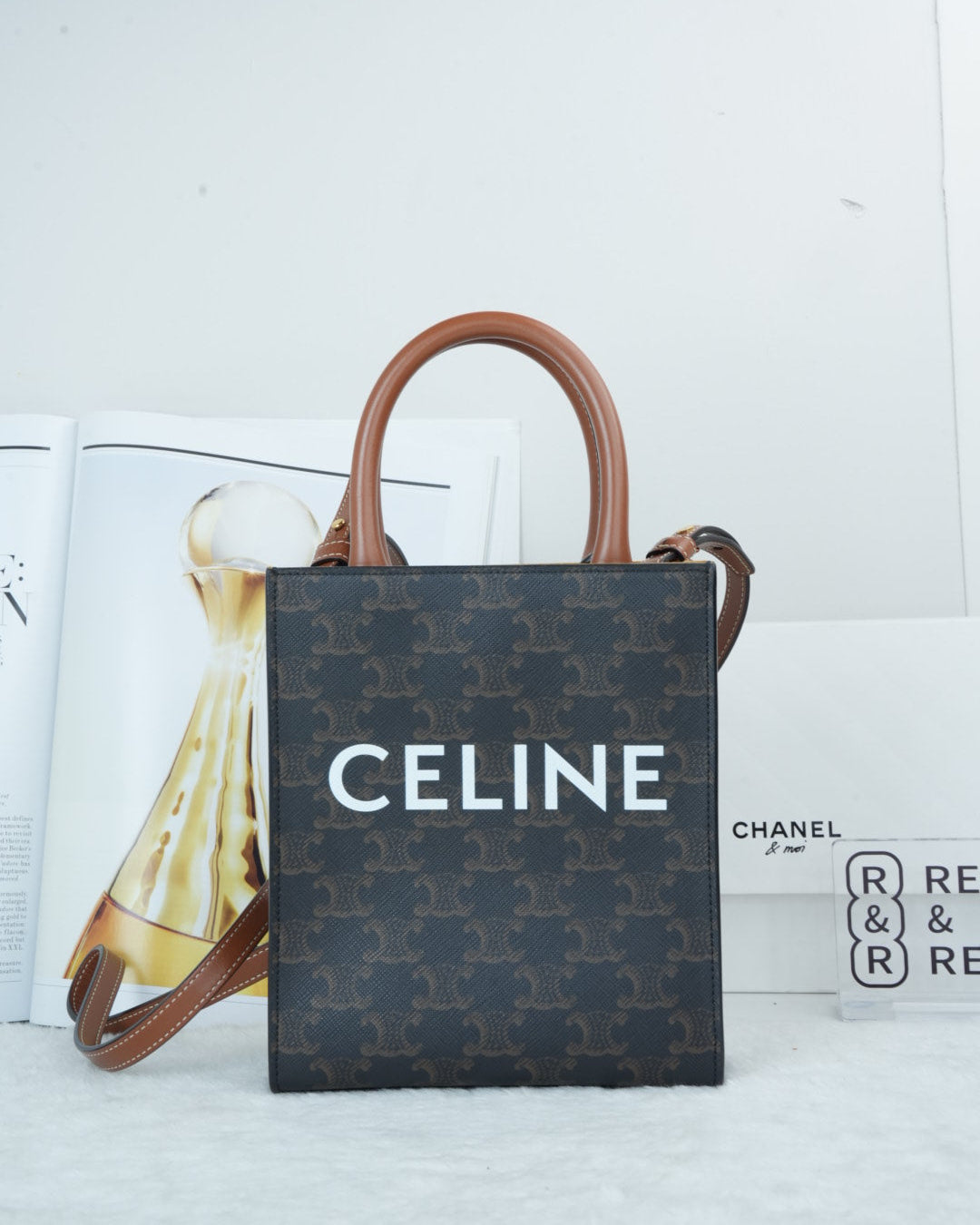 Vertical Cabas in Triomphe Canvas