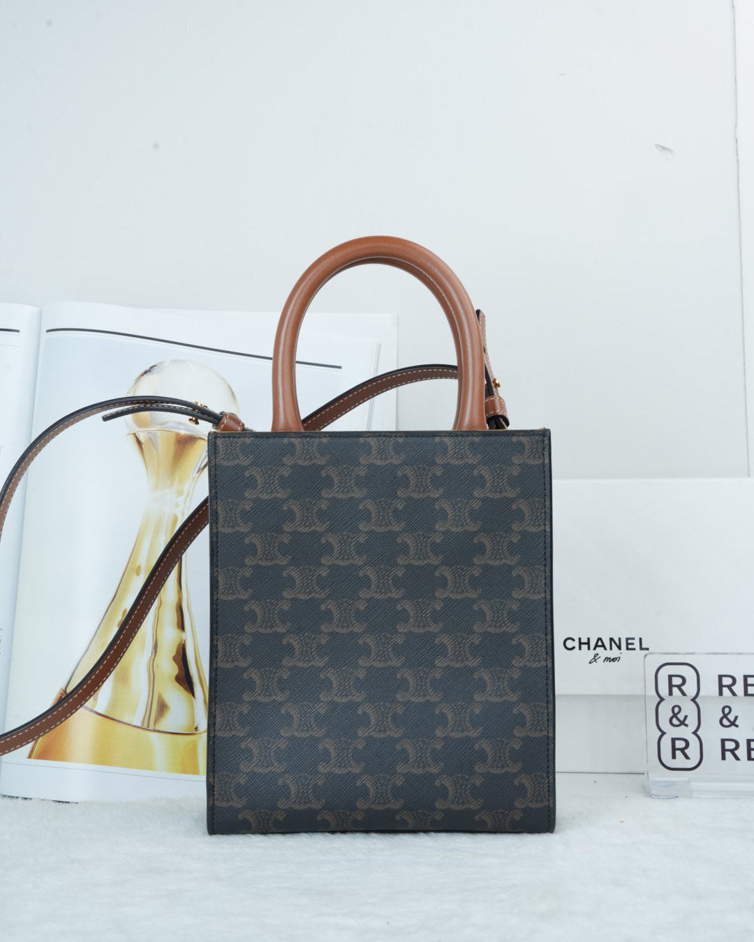 Vertical Cabas in Triomphe Canvas