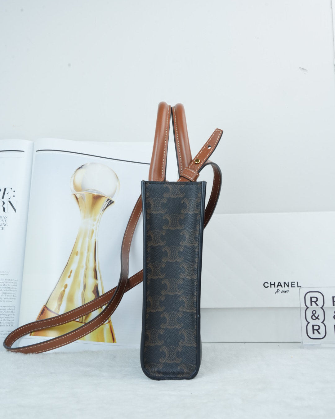 Vertical Cabas in Triomphe Canvas