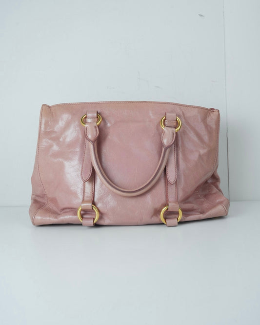 Vitello Shine Leather Tote