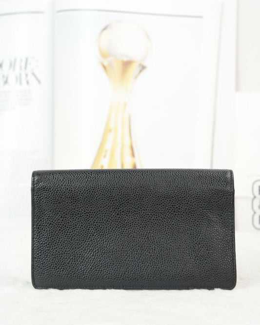 CC Caviar Long Wallet