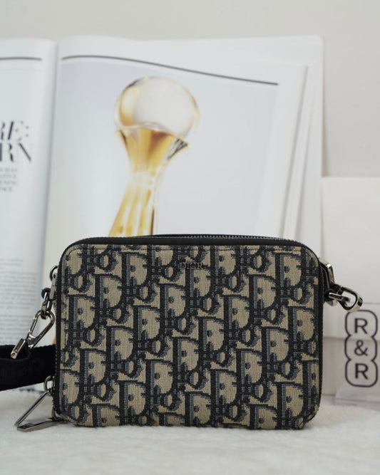 Zipped Pouch With Strap