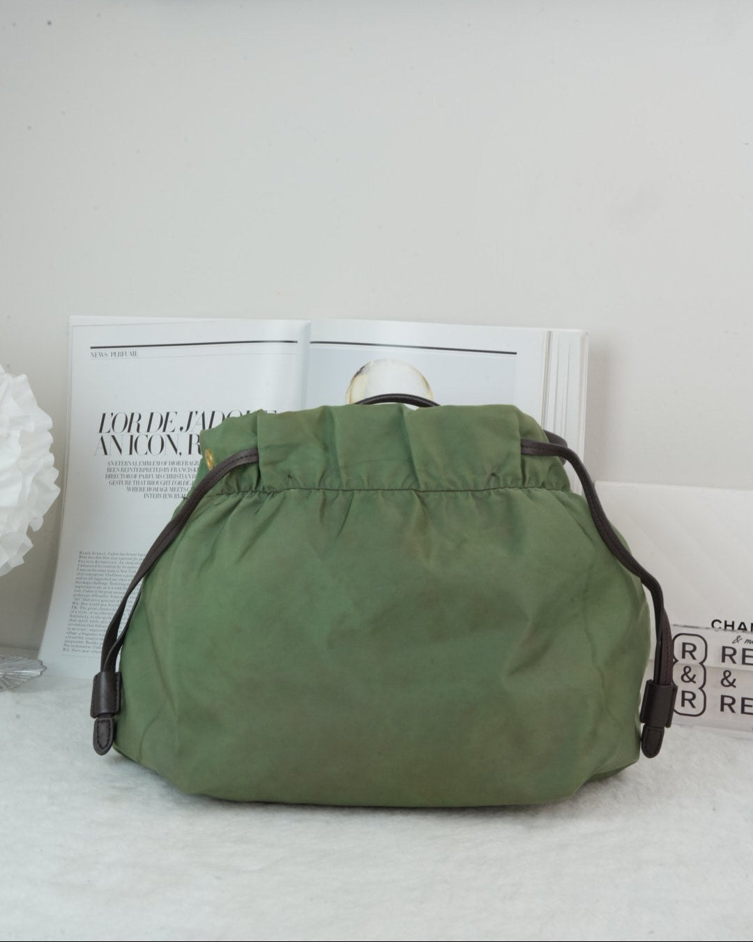 Logo Jacquard Nylon Tote