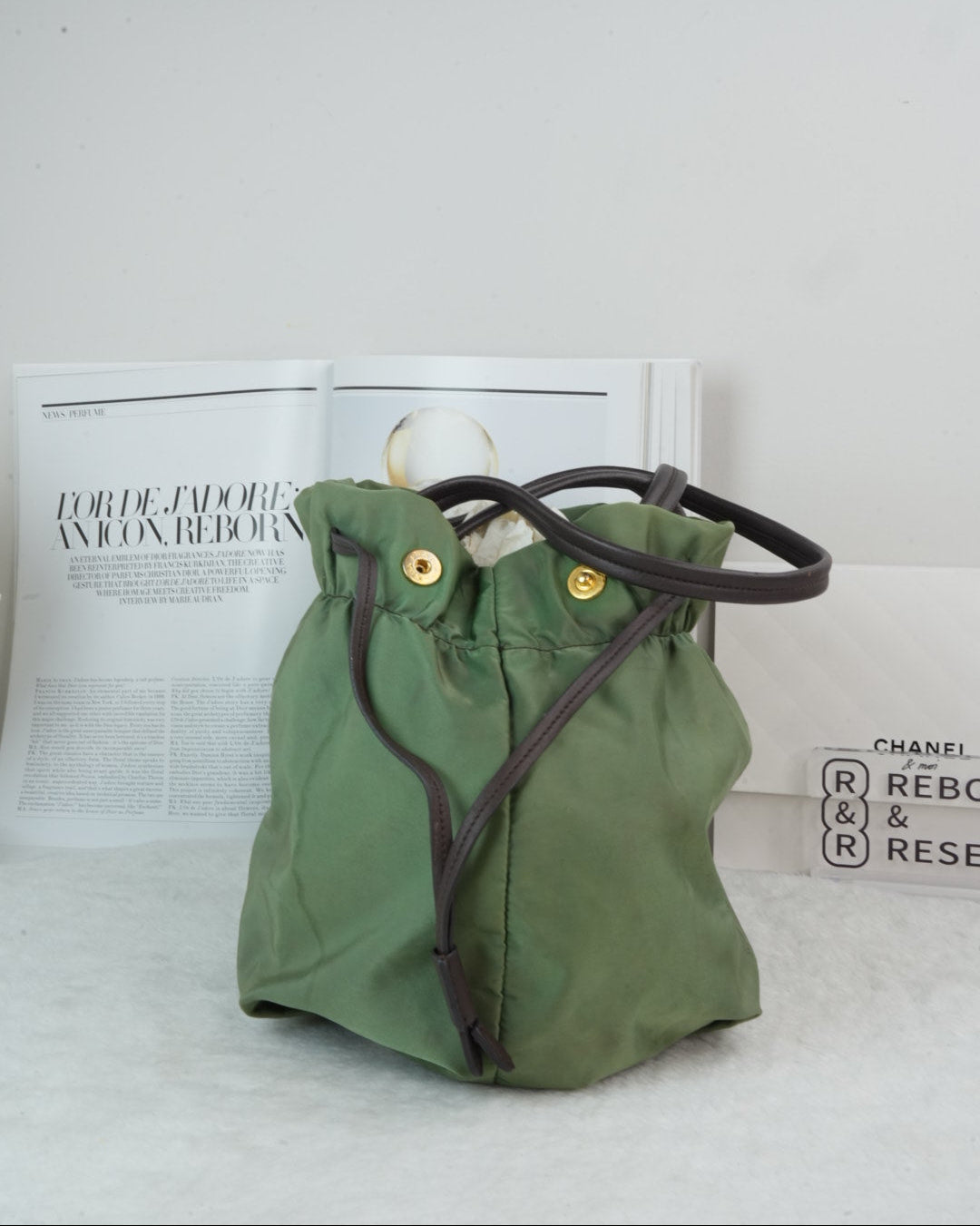 Logo Jacquard Nylon Tote