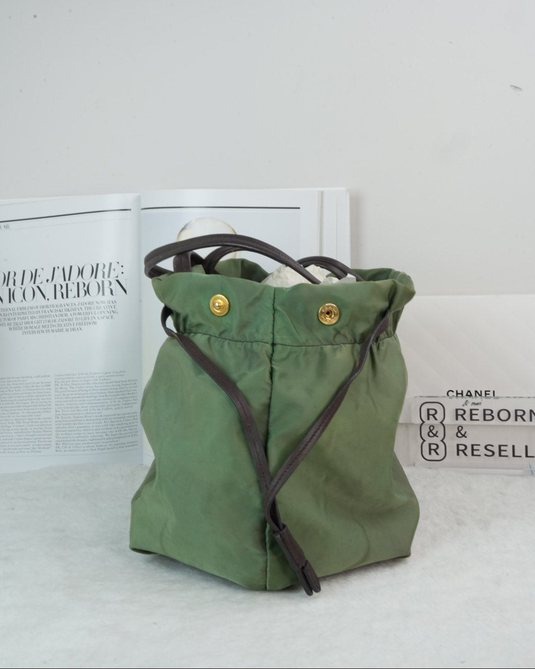 Logo Jacquard Nylon Tote