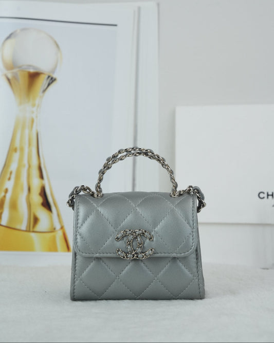 Mini Top Handle Flap Bag