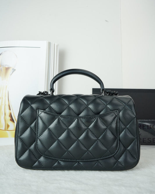 Mini Flap With Top Handle