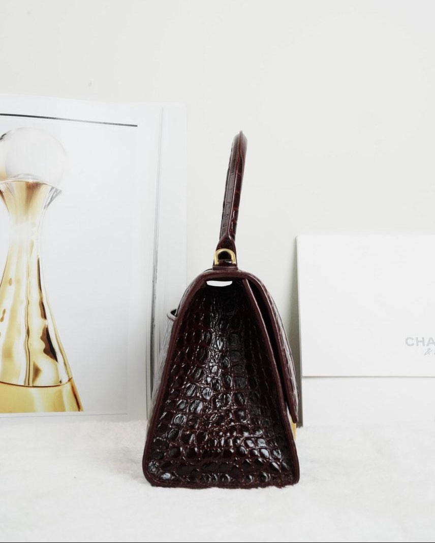 Hourglass Top Handle Bag