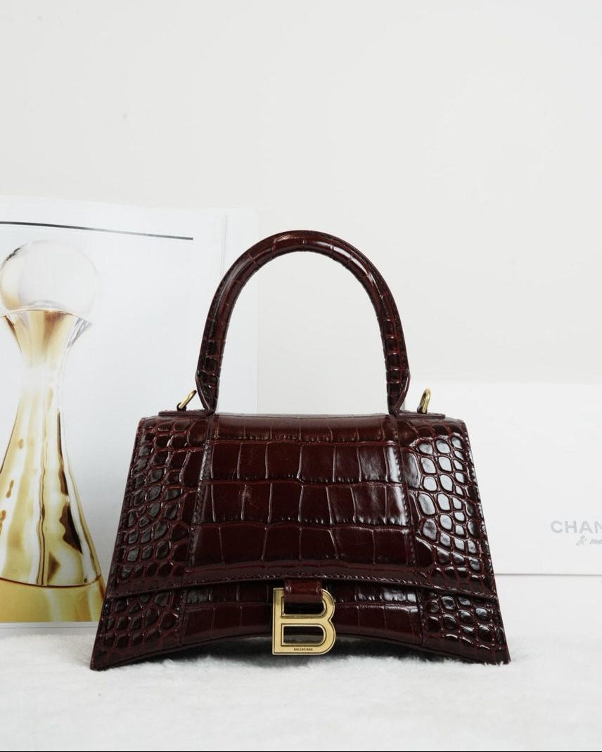 Hourglass Top Handle Bag