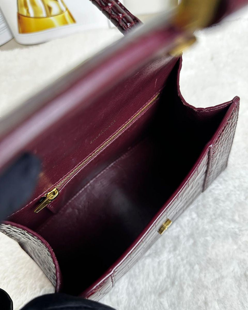 Hourglass Top Handle Bag