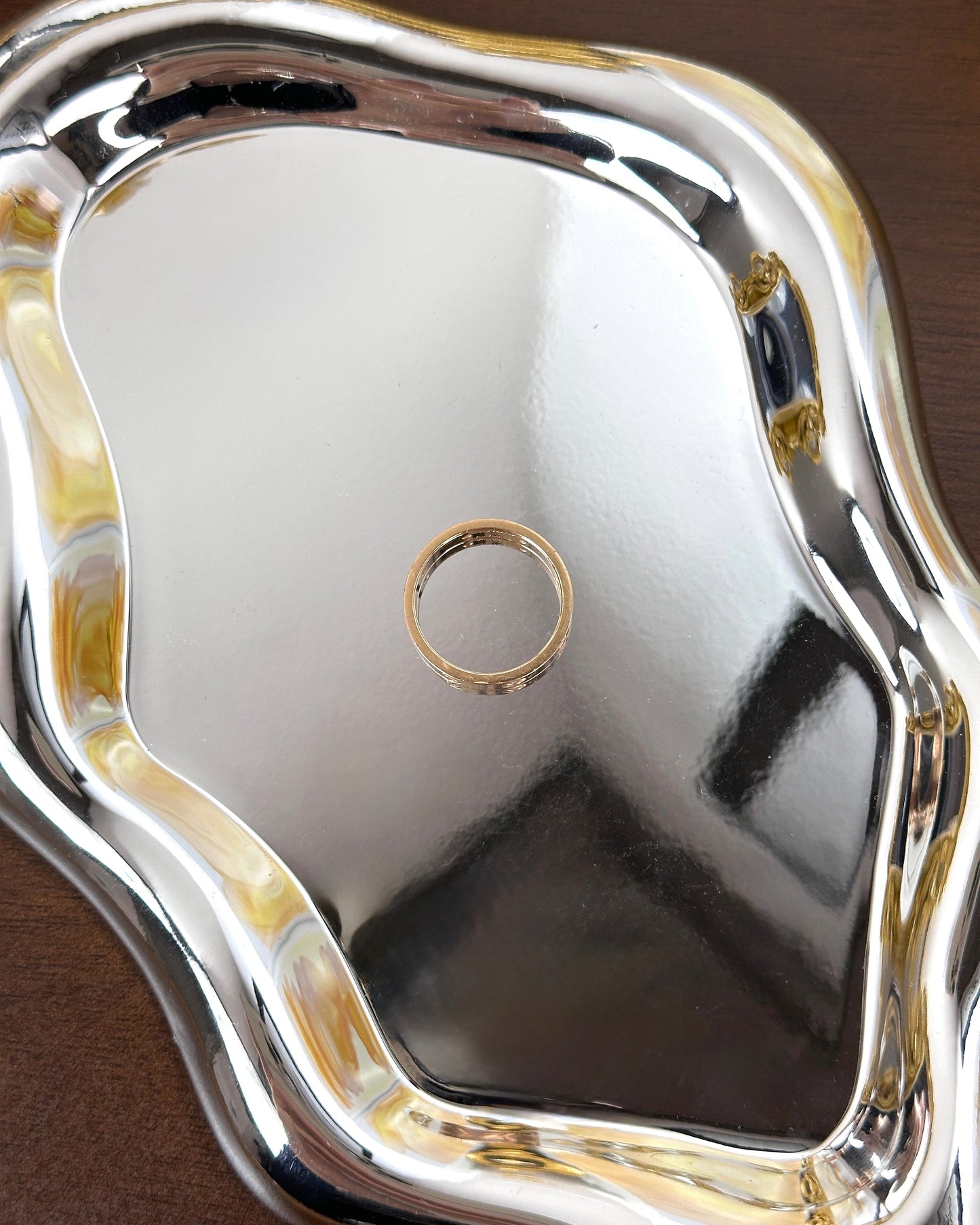 LOVE wedding band, 8 diamonds