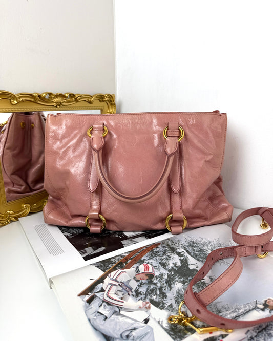 Vitello Shine Leather Tote