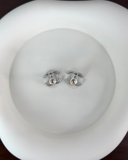 Interlocking CC Stud Earrings