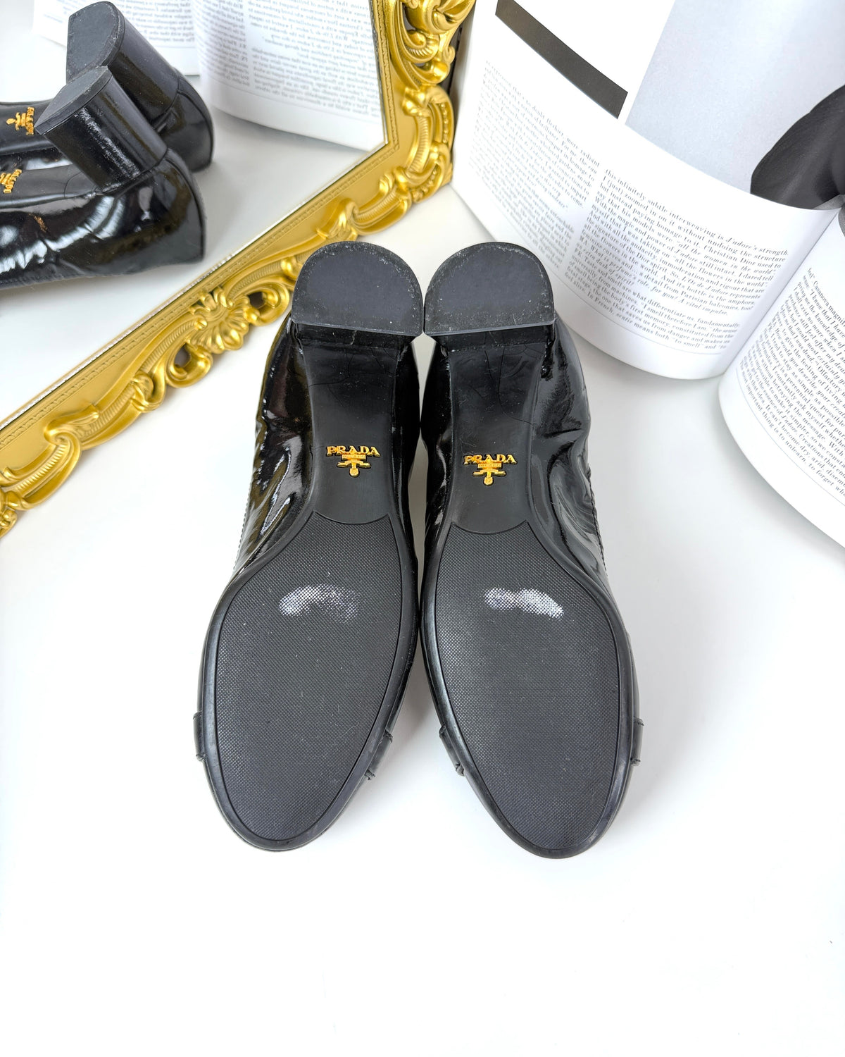 Buckle Block Heel Pumps