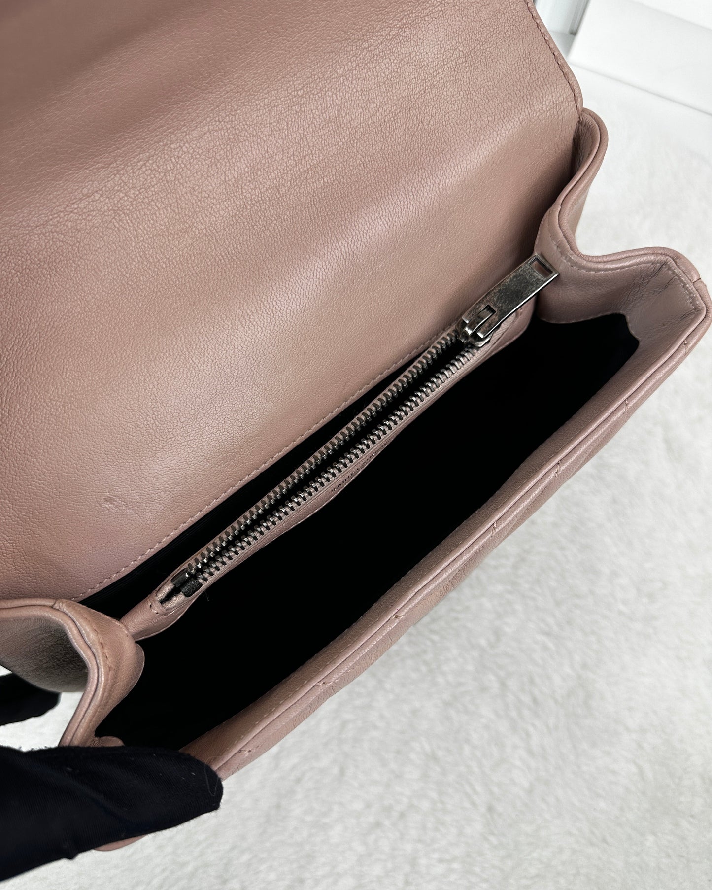 College Medium Quilted Leather