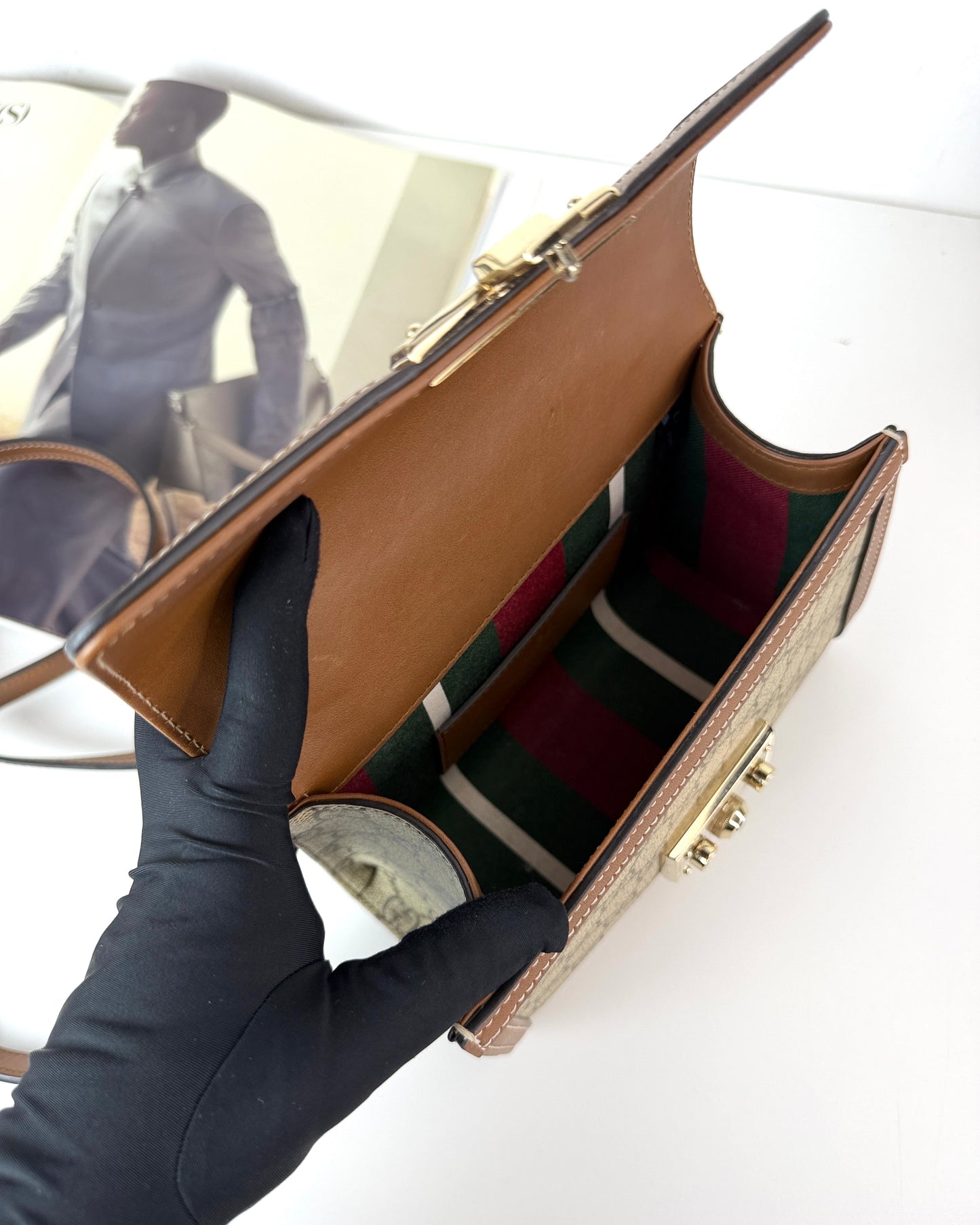 Padlock Small Top Handle Bag