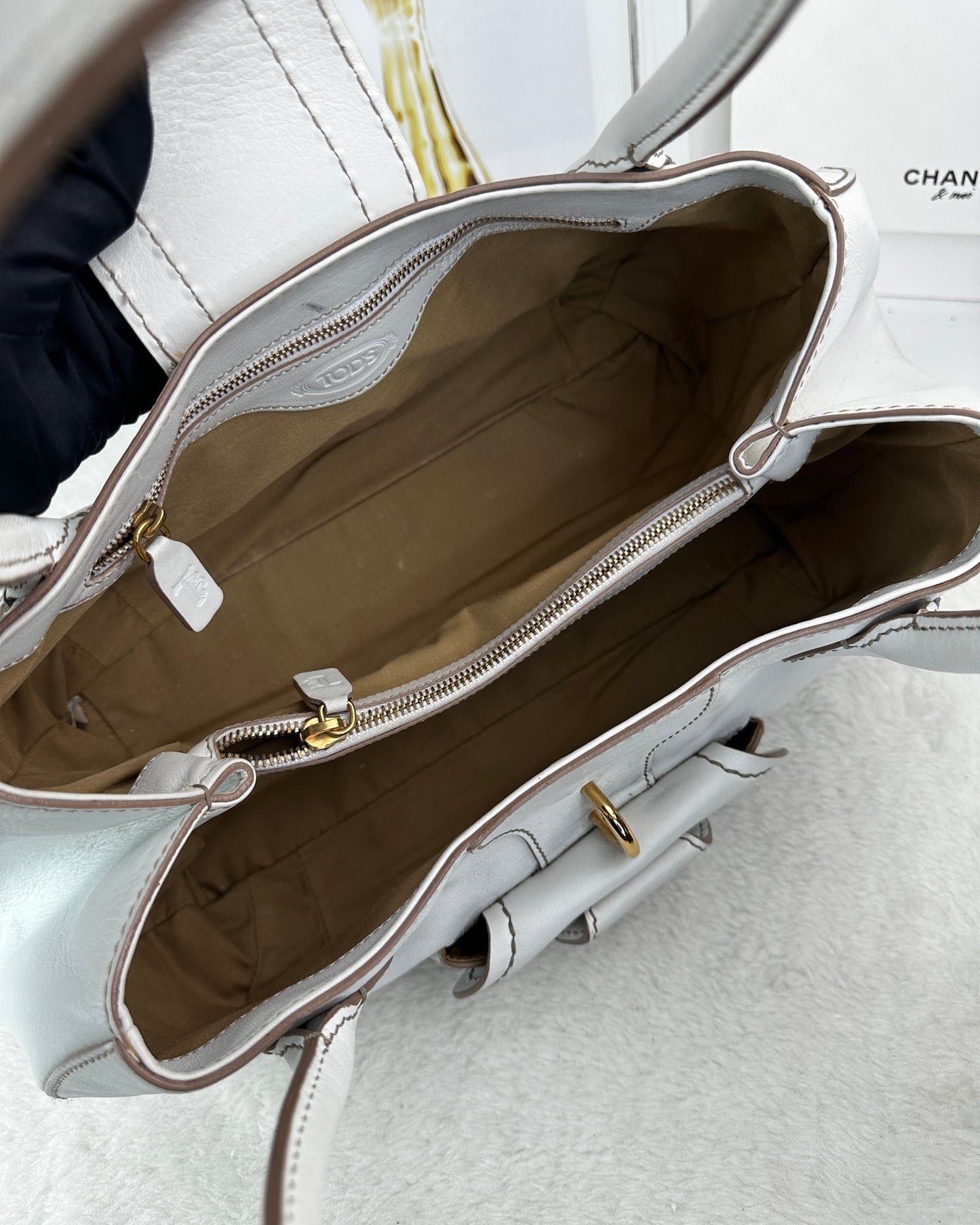 Leather Front Pocket Satchel