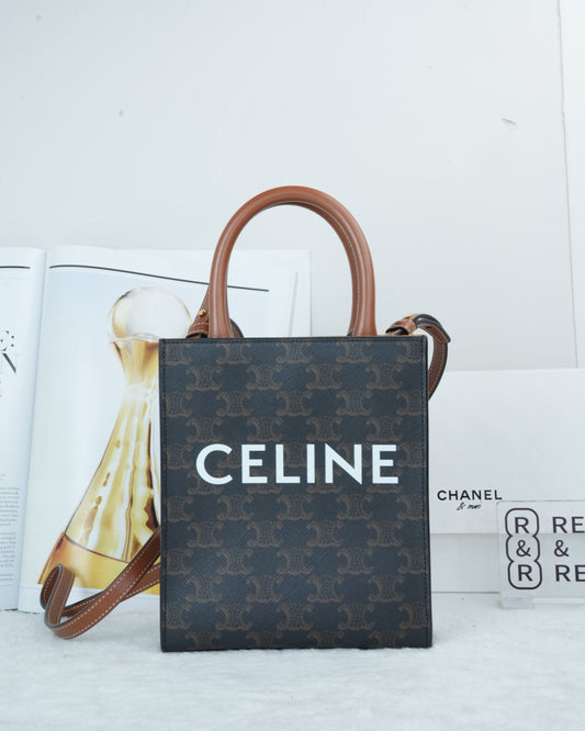 Vertical Cabas in Triomphe Canvas