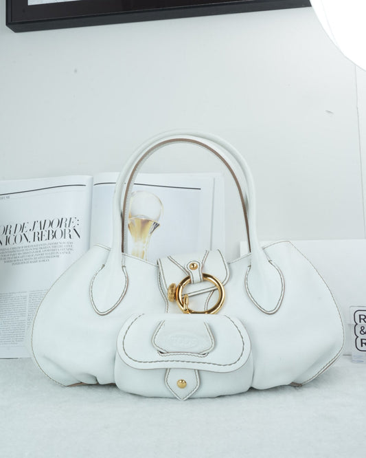 Leather Front Pocket Satchel