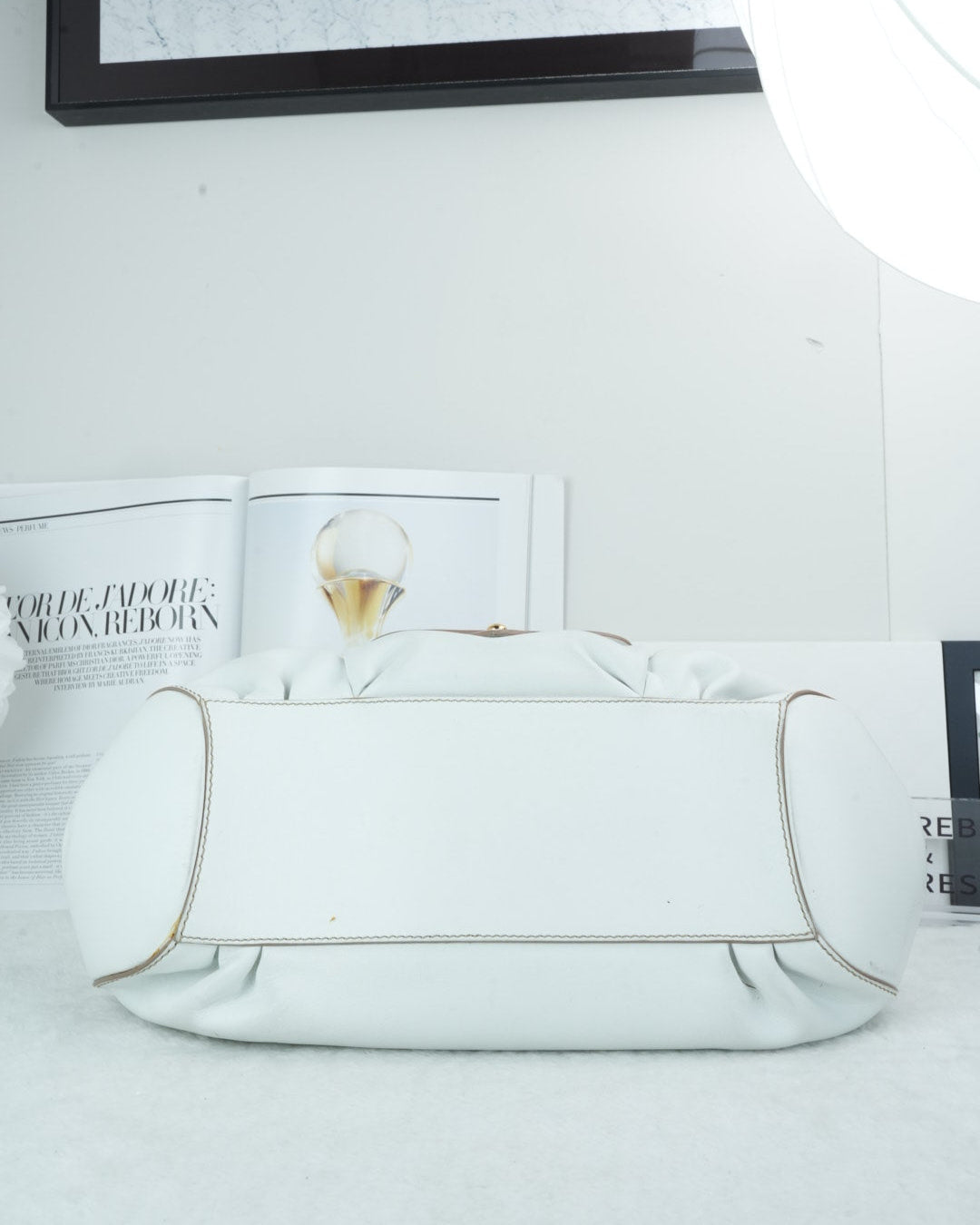 Leather Front Pocket Satchel