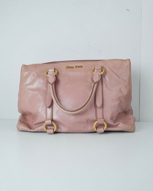 Vitello Shine Leather Tote