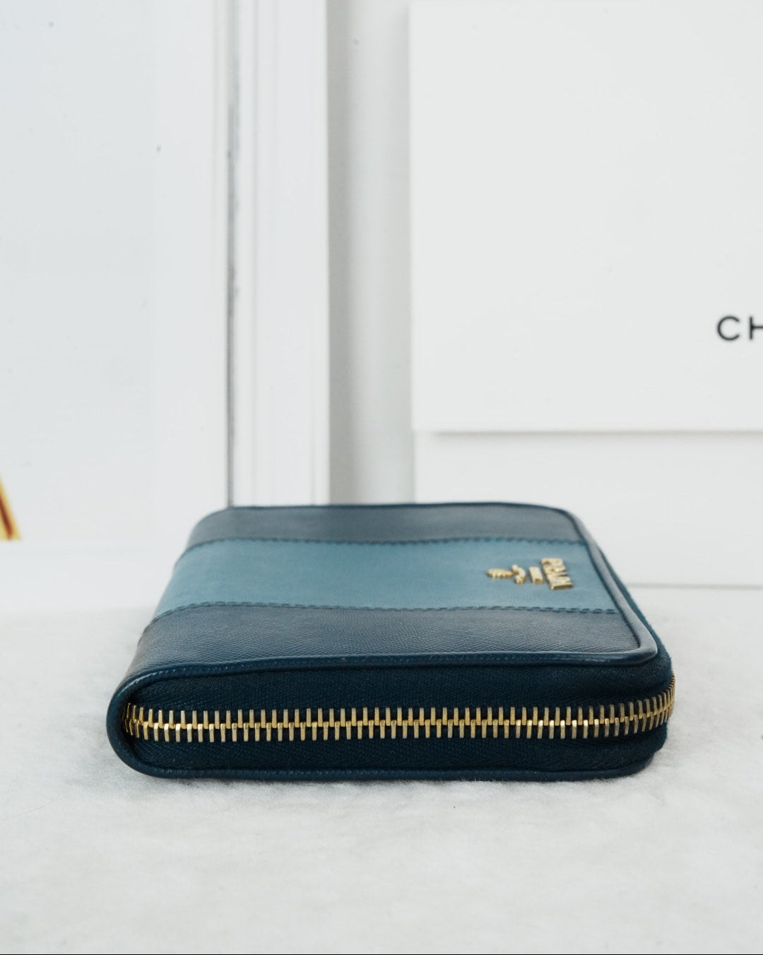 Saffiano Leather Zip-around