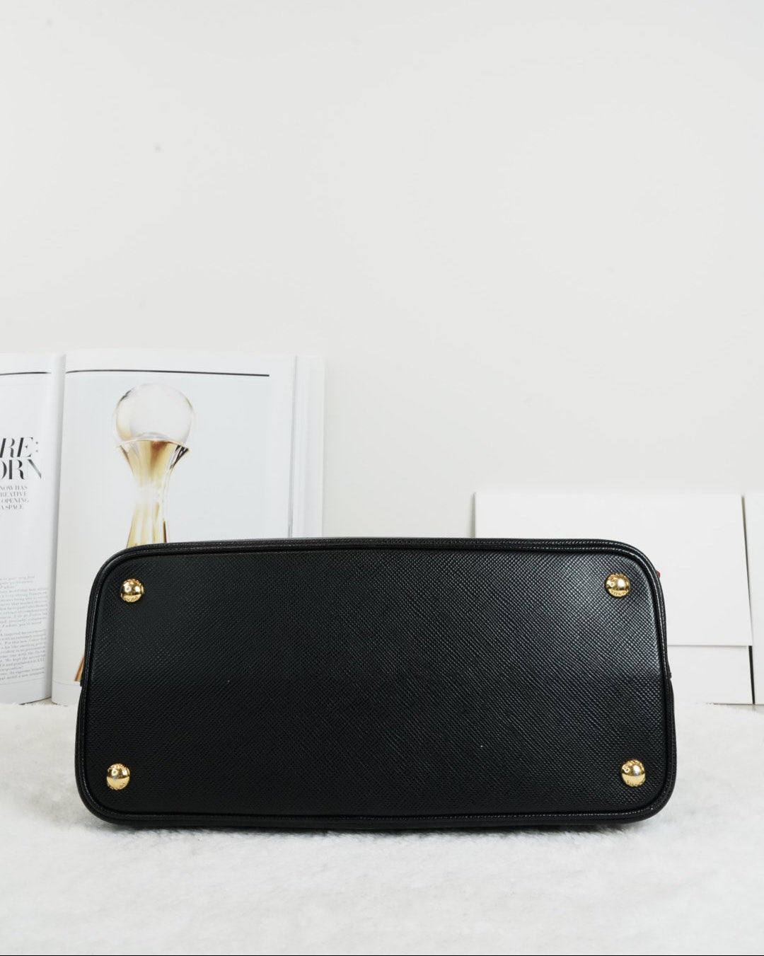 Saffiano Leather Double Bag