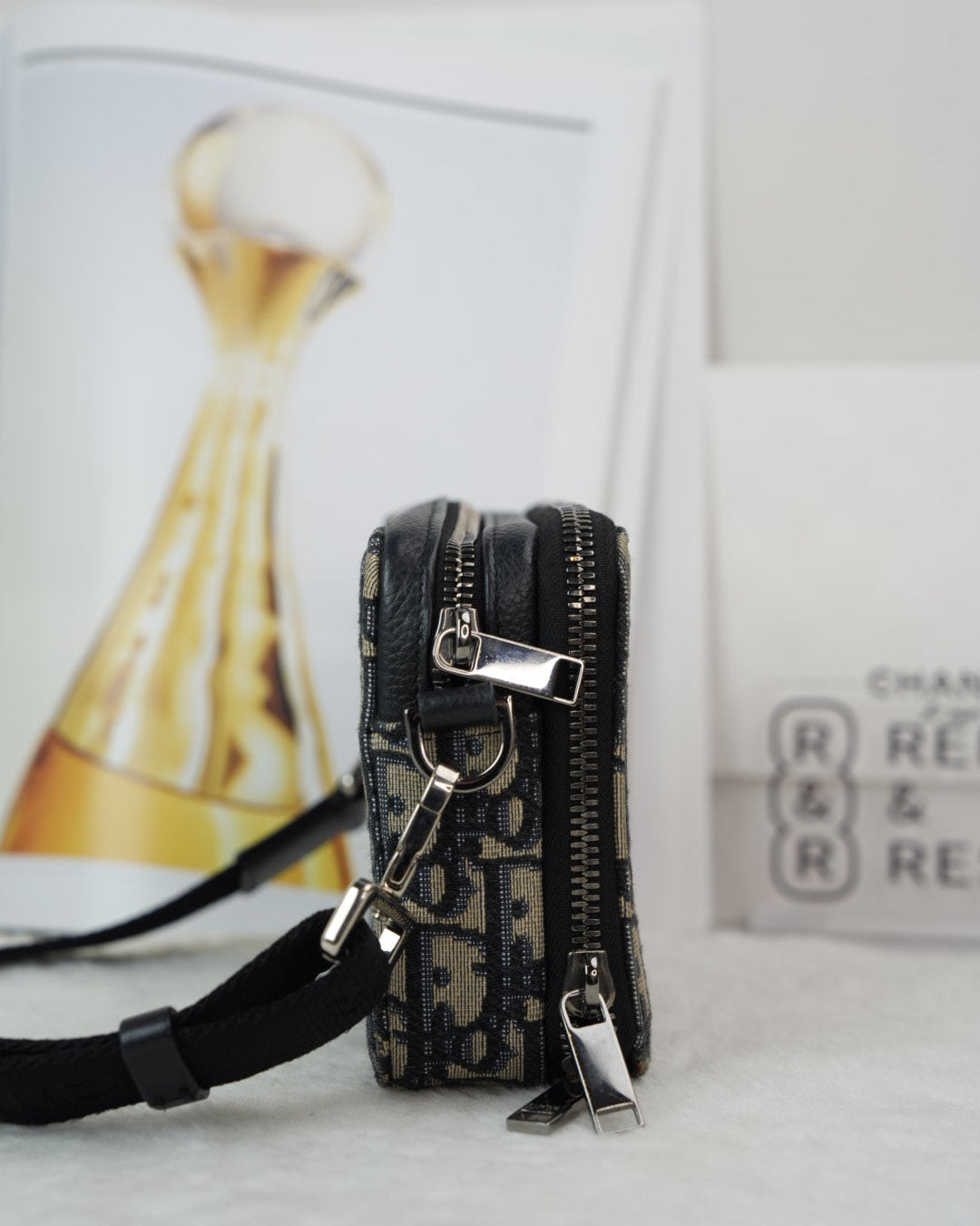 Zipped Pouch With Strap