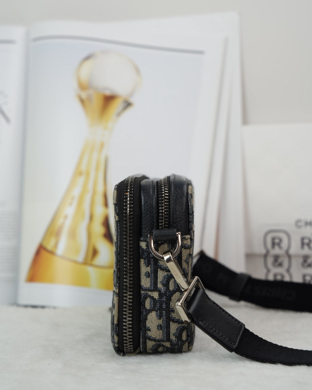 Zipped Pouch With Strap