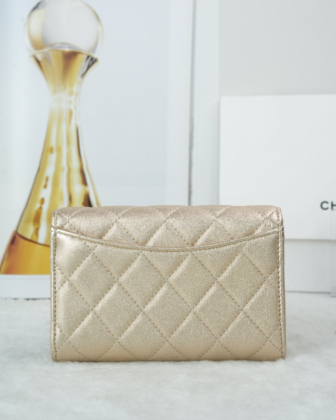 Quilted Large Flap Wallet