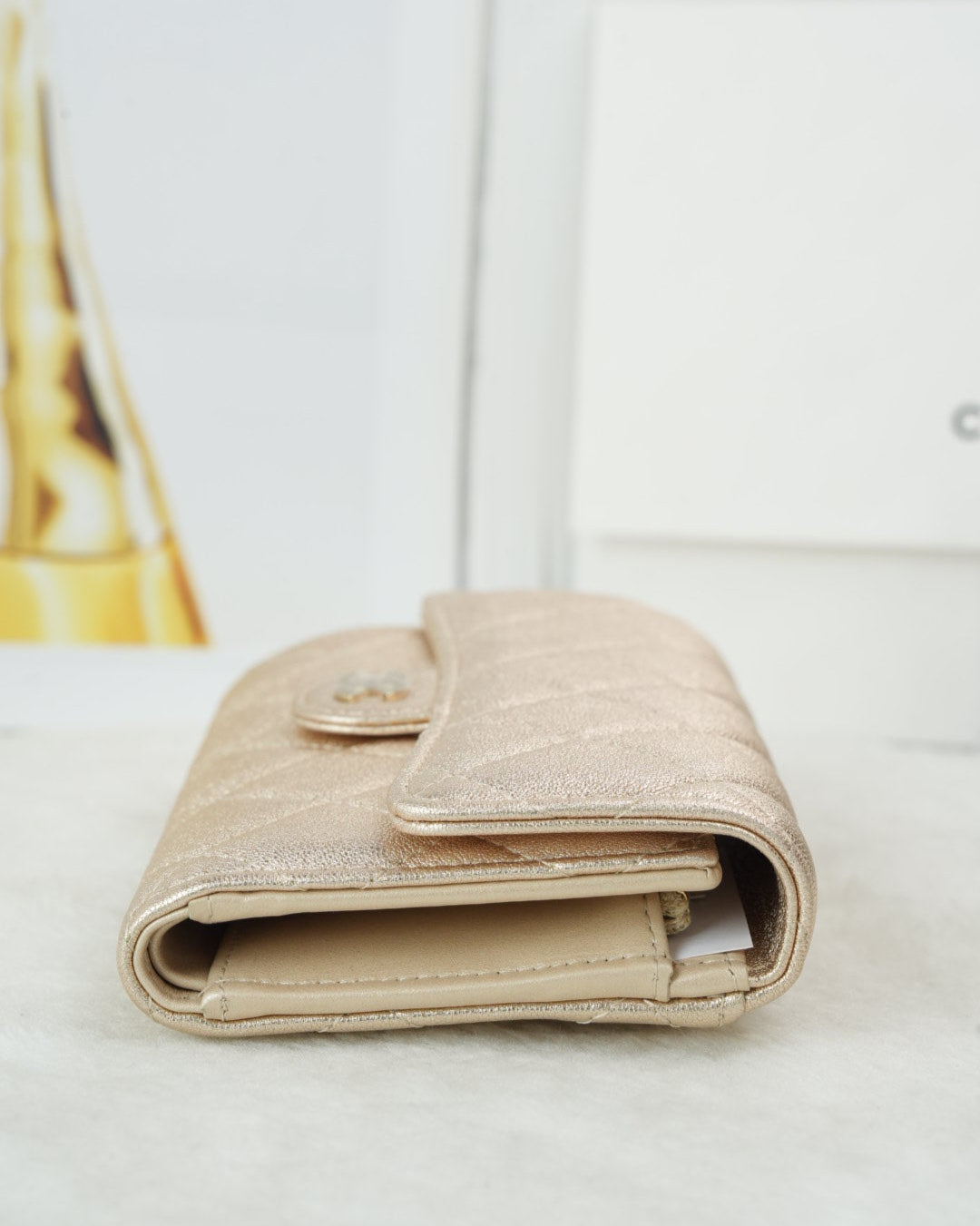 Quilted Large Flap Wallet