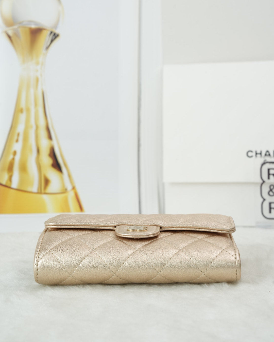 Quilted Large Flap Wallet