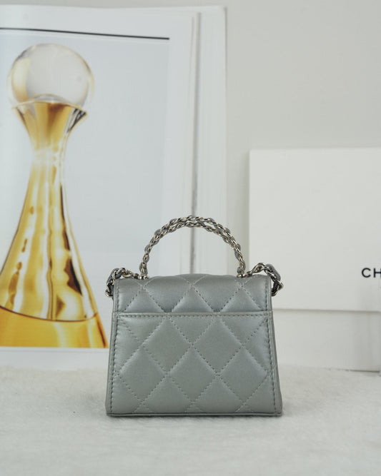 Mini Top Handle Flap Bag