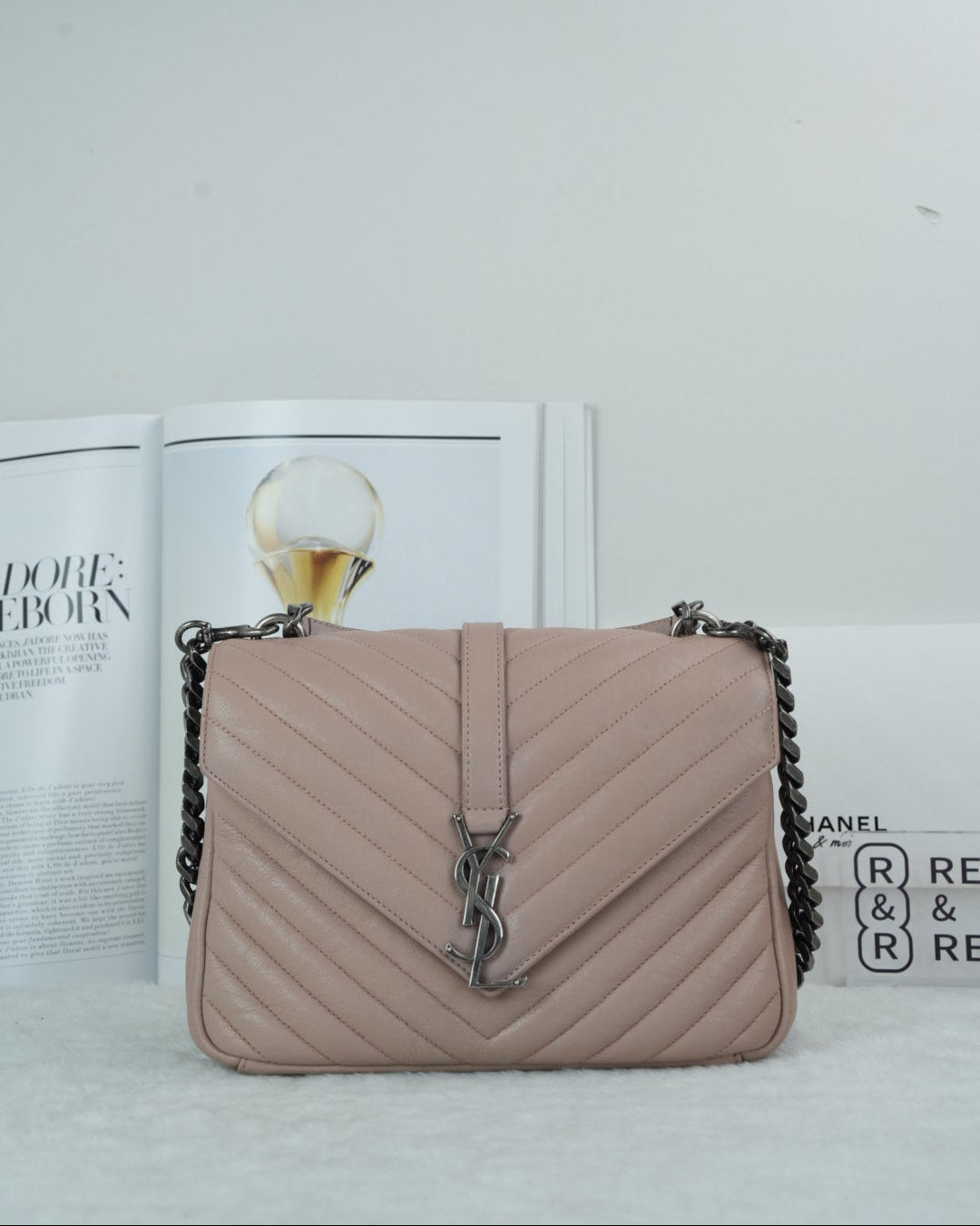 College Medium Quilted Leather