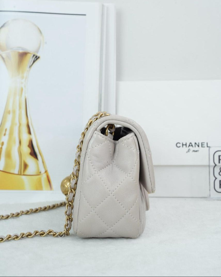 Classic Flap Mini Gold Ball