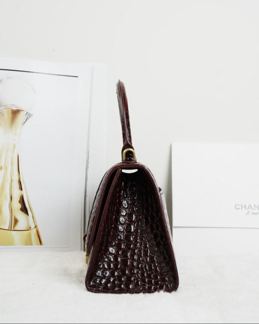 Hourglass Top Handle Bag