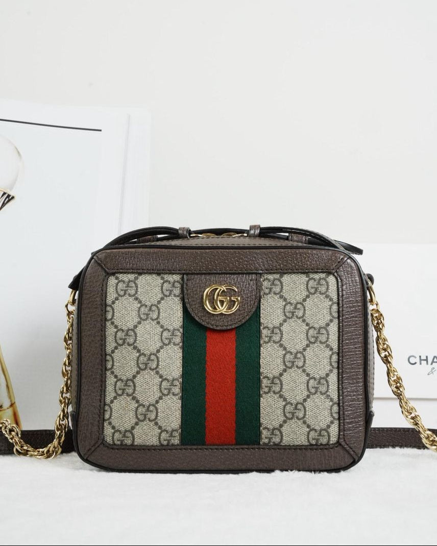 GG Supreme Mini Top Handle Beige