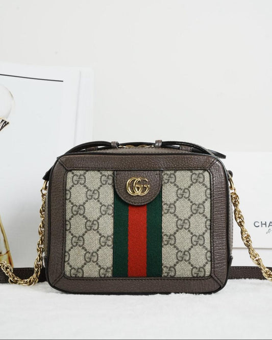 GG Supreme Mini Top Handle Beige