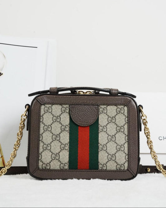 GG Supreme Mini Top Handle Beige