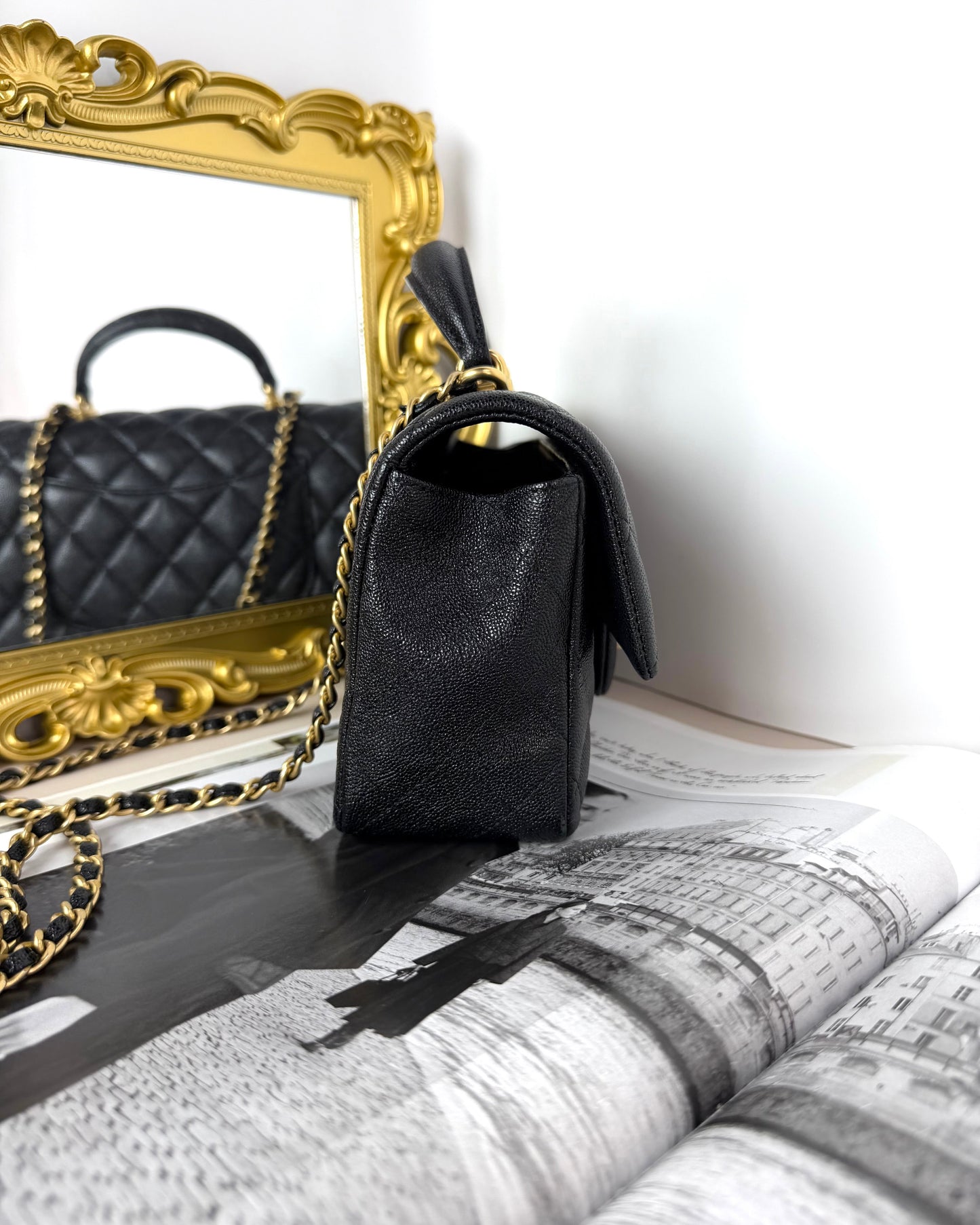 Mini Flap Bag with Top Handle