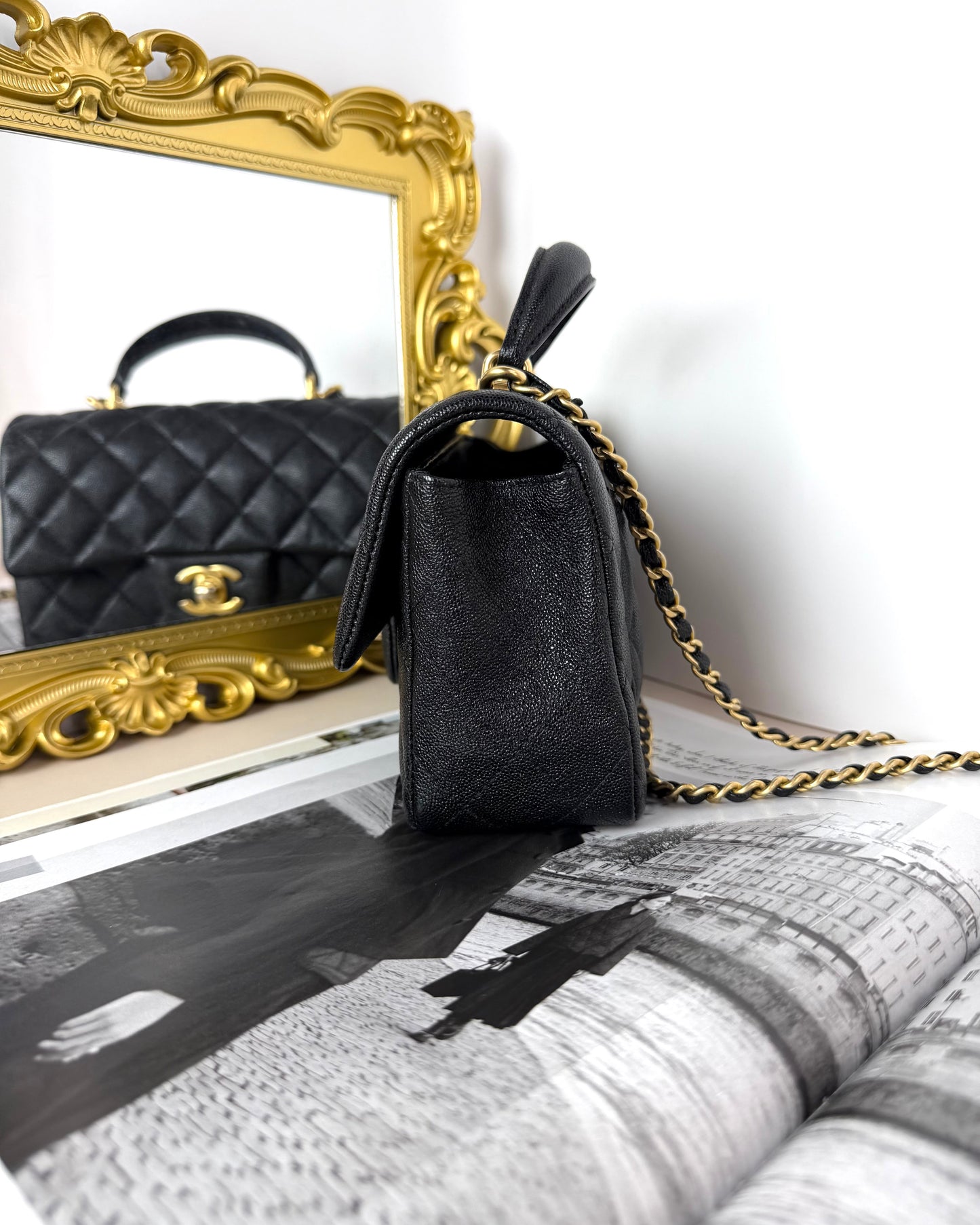 Mini Flap Bag with Top Handle
