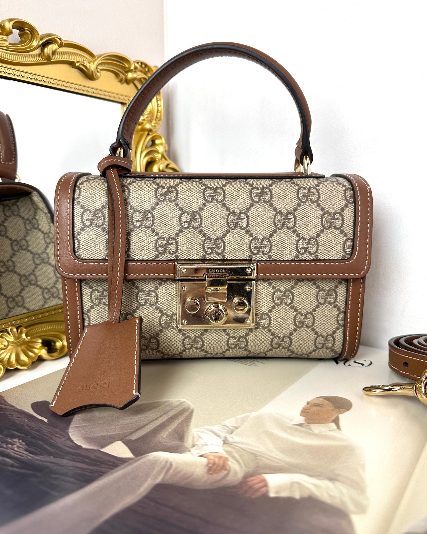 Padlock Small Top Handle Bag