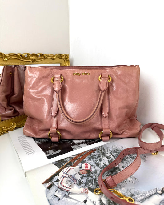 Vitello Shine Leather Tote