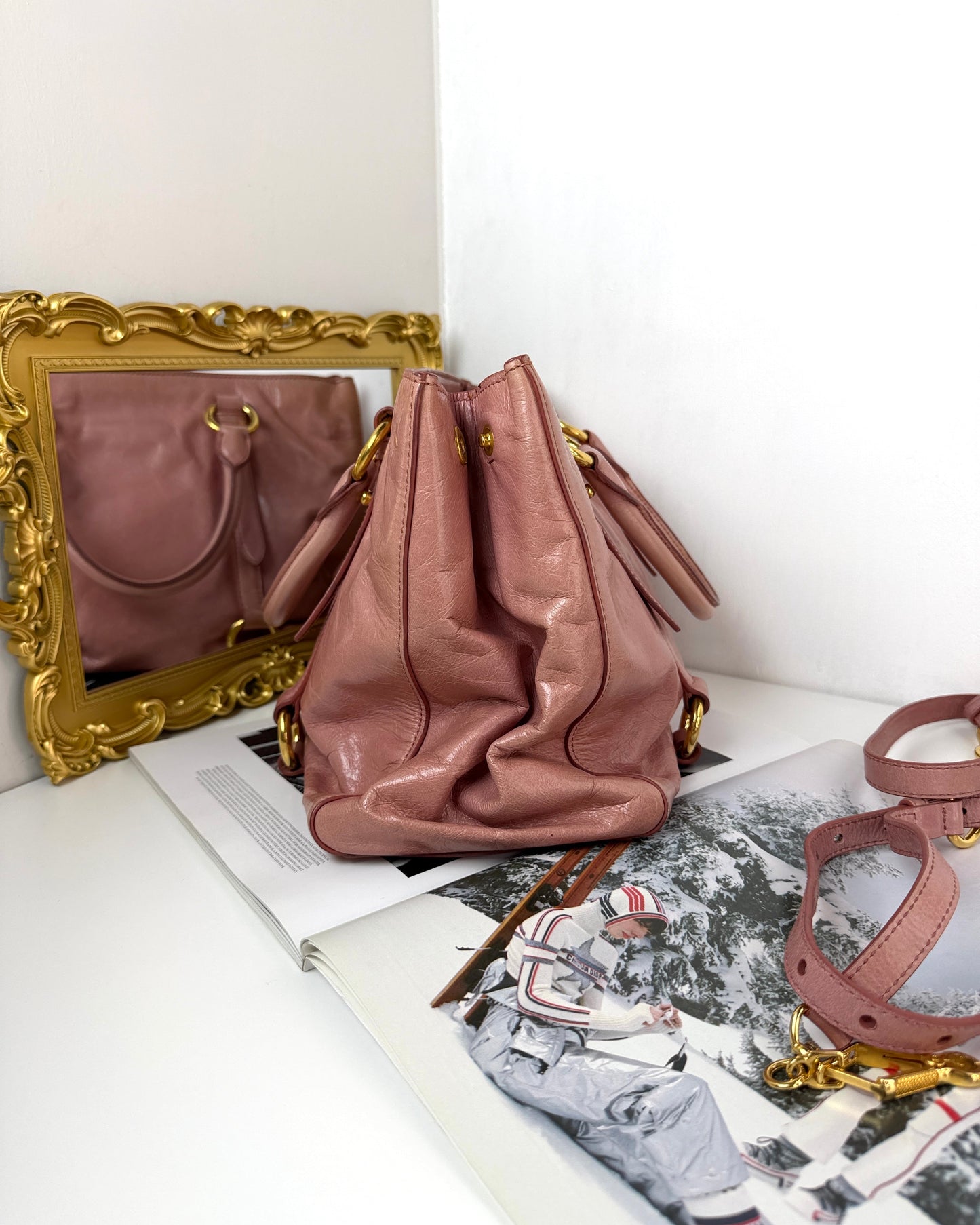 Vitello Shine Leather Tote