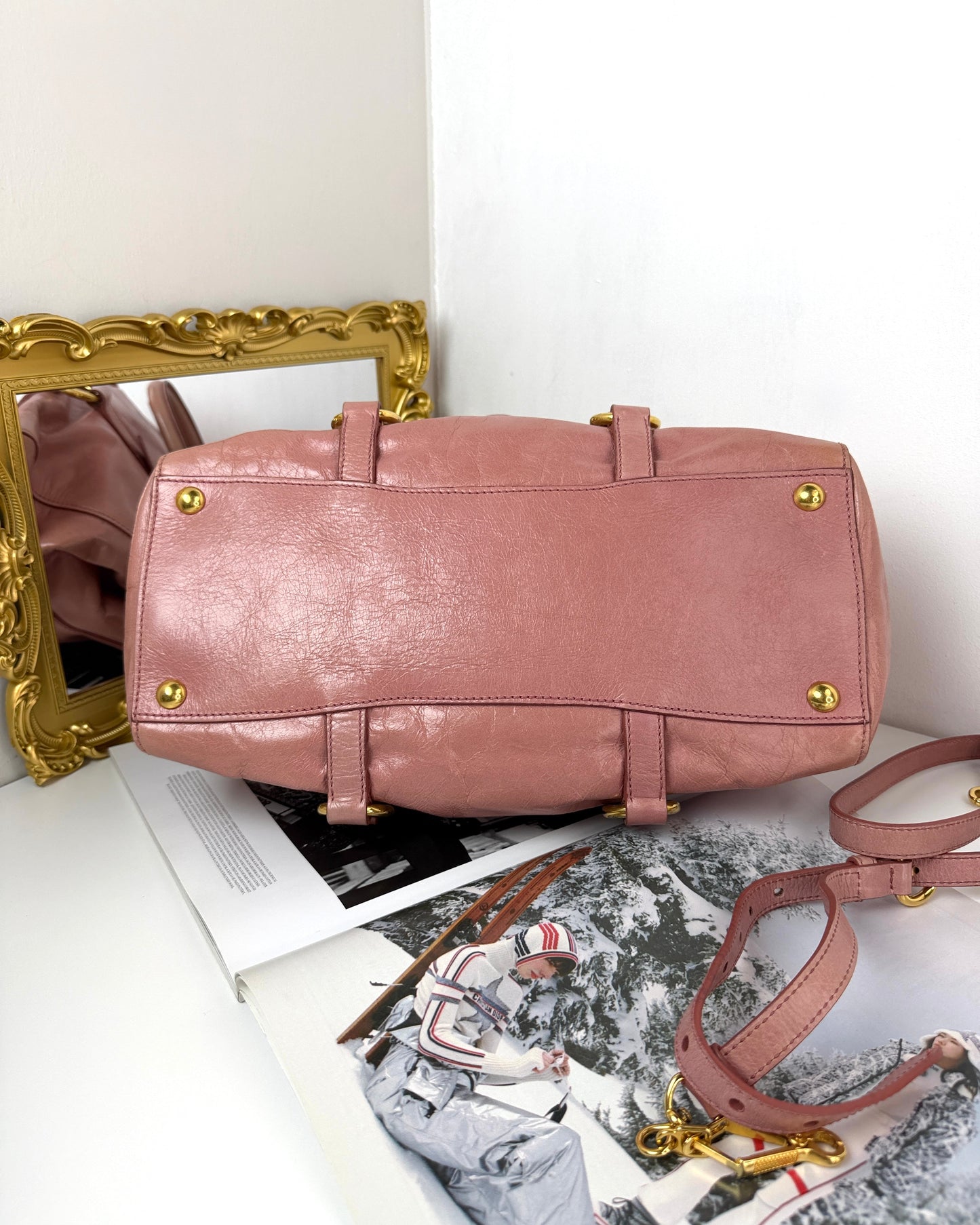 Vitello Shine Leather Tote