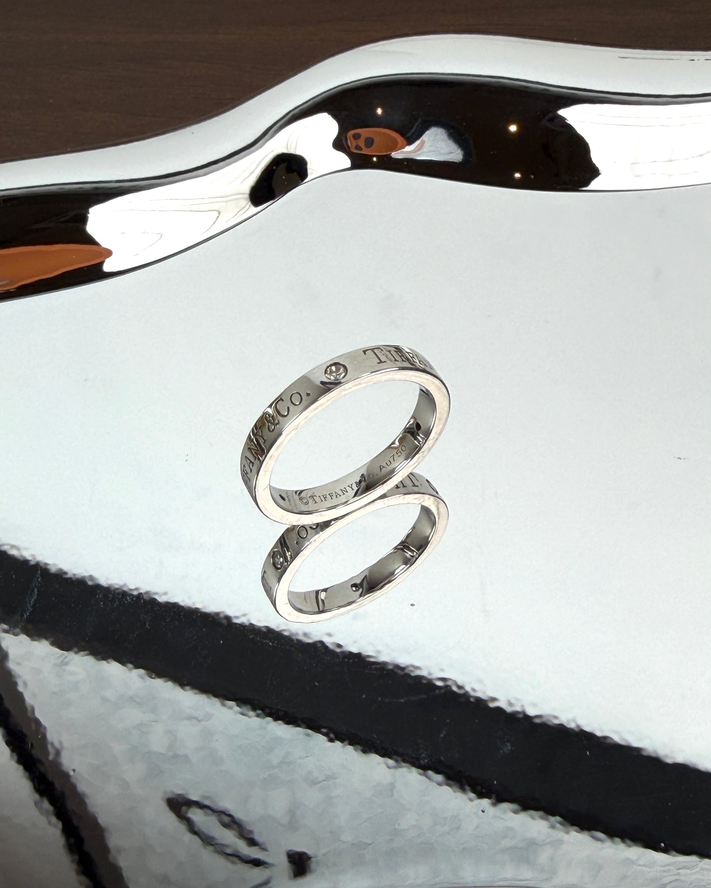 Band Ring with Diamonds