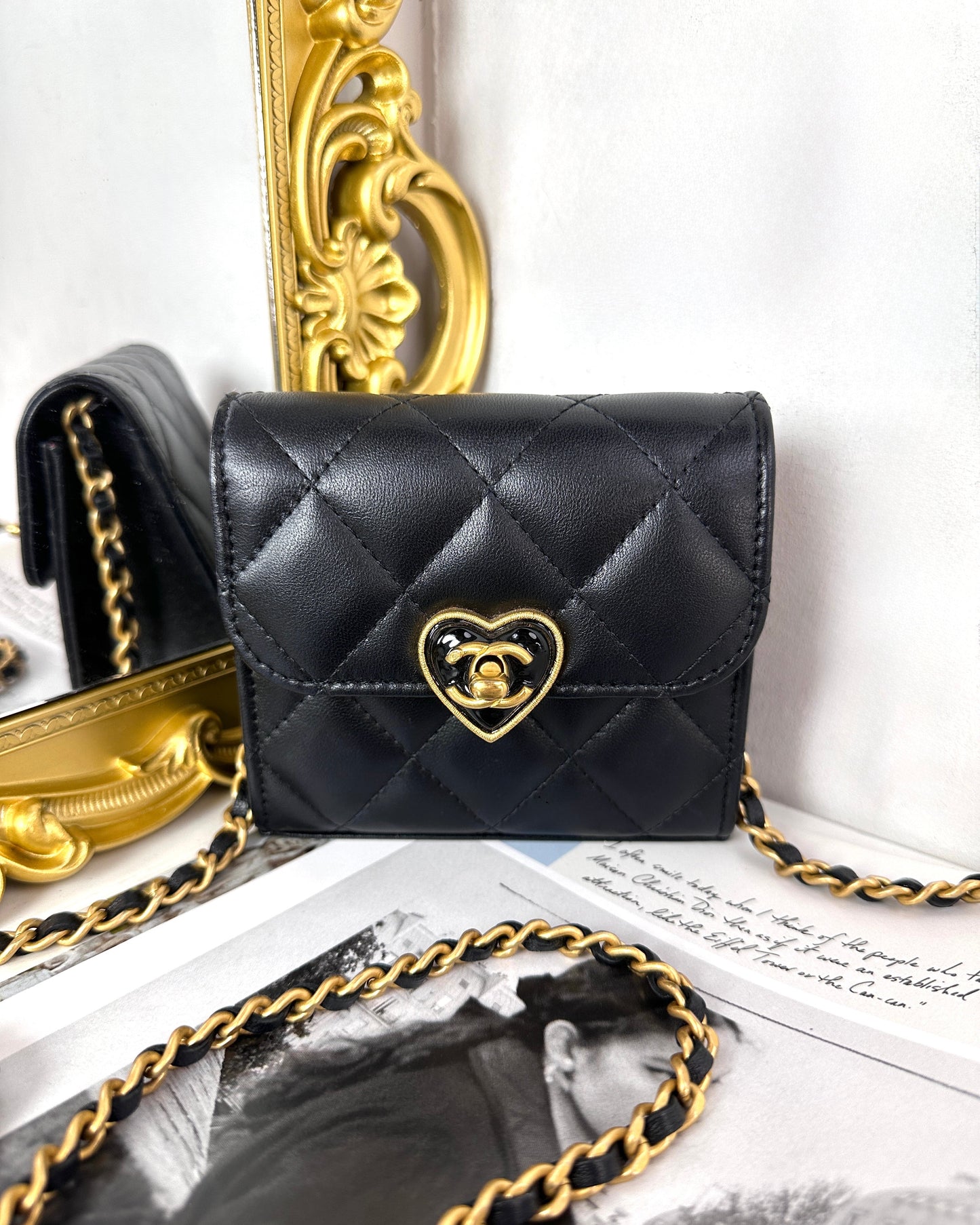 Coco Love Enamel Heart Flap Bag