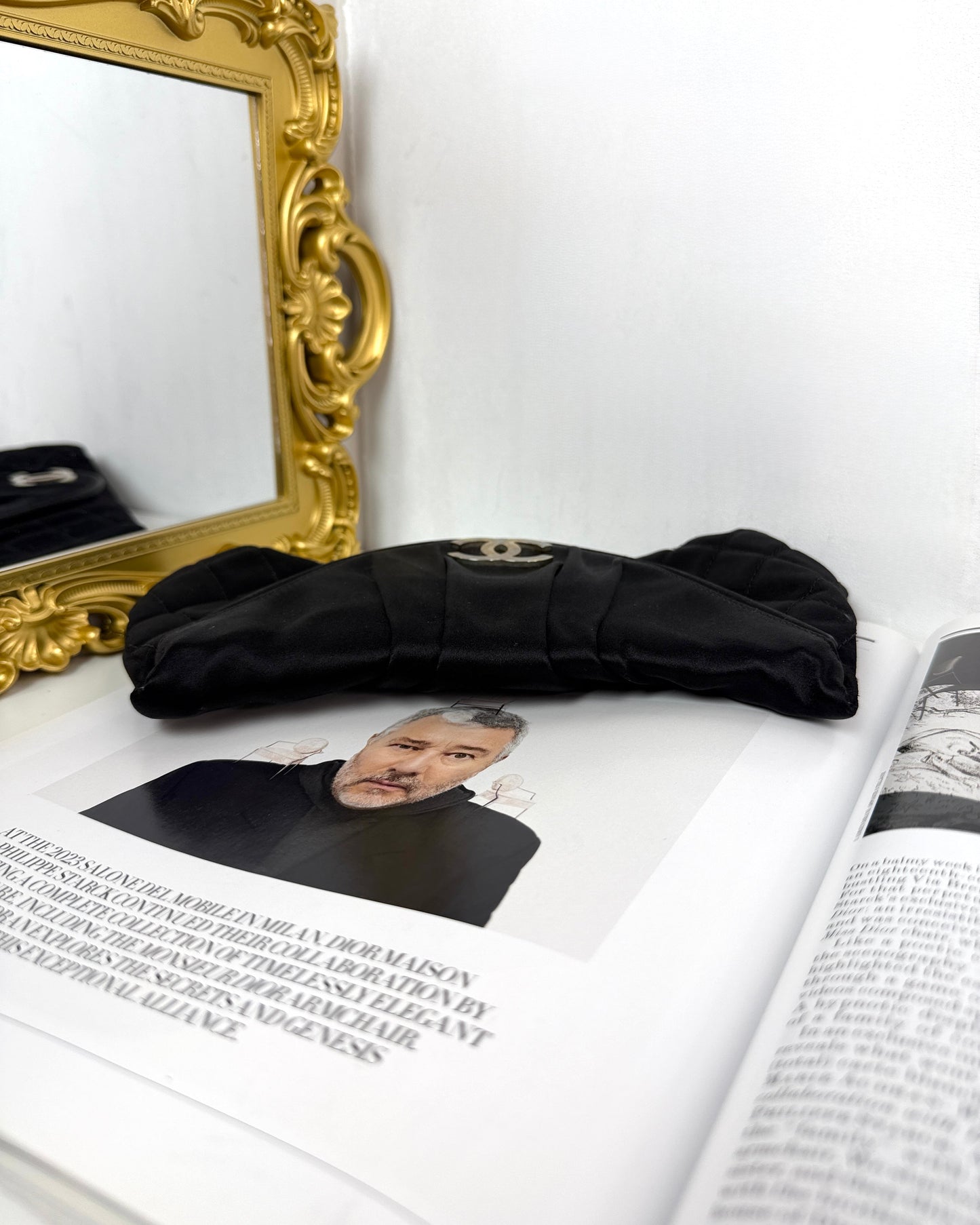 Sstin Half Moon Clutch