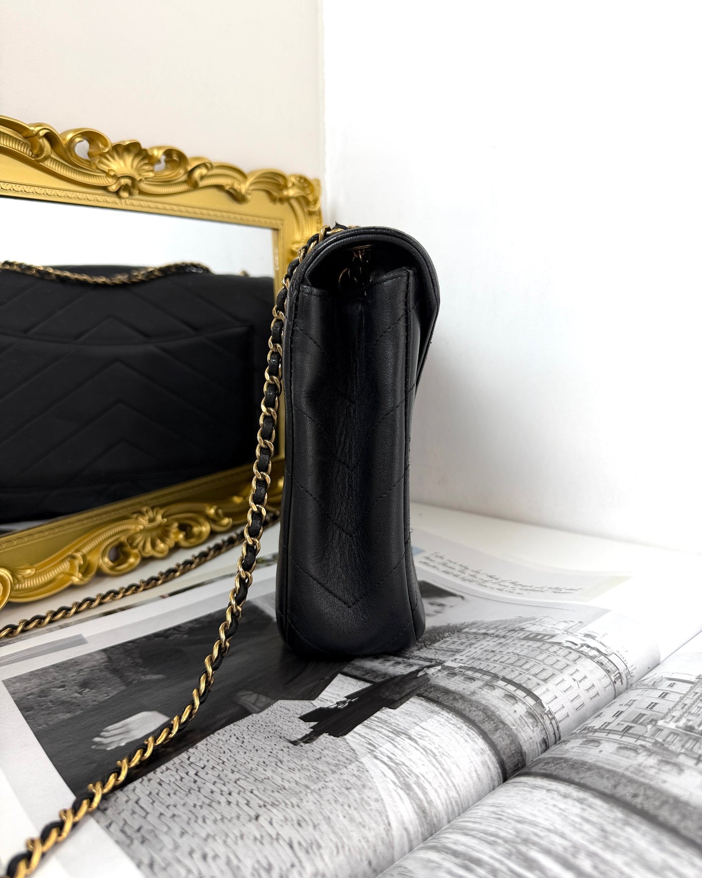 Chevron Envelope Flap Bag