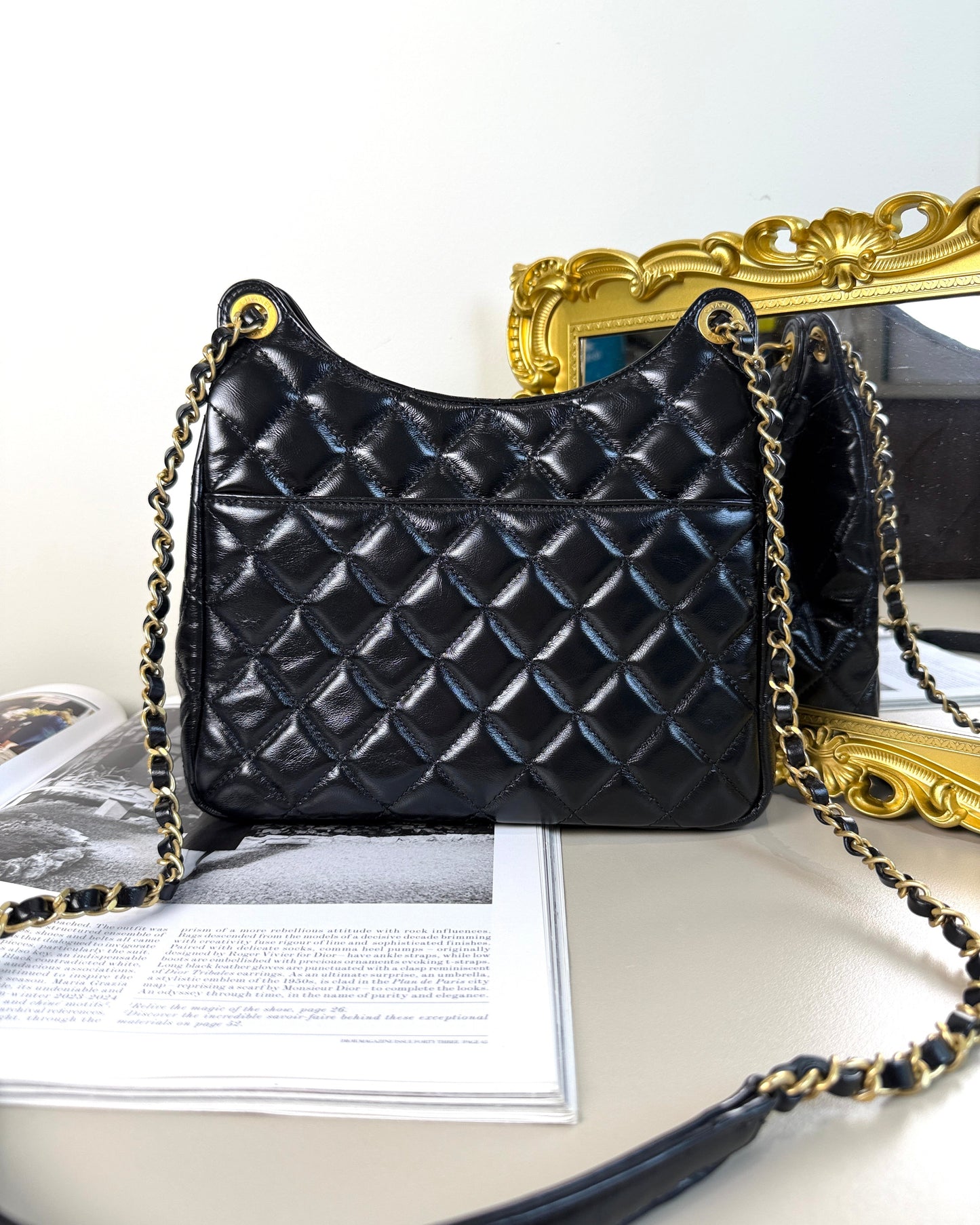 Wavy CC Hobo Bag